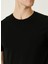 Bisiklet Yaka Slim Fit Siyah Erkek Kazak 1090425 6