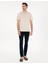 Bej Slim Fit Basic Tişört 4