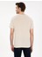 Bej Slim Fit Basic Tişört 5