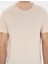 Bej Slim Fit Basic Tişört 6