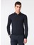 Lacivert Erkek Polo Slim Fit Kazak AU-7004B Jumper Polo 1