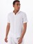 Beyaz Erkek Düğmeli Standart Gömlek Mr Short Sleeve 1