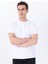 Beyaz Erkek Relaxed Baskılı T-Shirt M5SM-TST1286 1