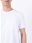 Beyaz Erkek Relaxed Baskılı T-Shirt M5SM-TST1286 4