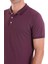 Mor Regular Fit Düz 100% Pamuklu Polo Yaka Tişört 4