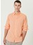 Slim Fit Gömlek Yaka Turuncu Erkek Gömlek 1090733 2