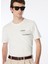 Kırık Beyaz Erkek O Yaka Relaxed Baskılı T-Shirt FS4SM-TST 0517 1