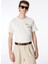 Kırık Beyaz Erkek O Yaka Relaxed Baskılı T-Shirt FS4SM-TST 0517 4