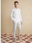 Beyaz Erkek Italyan Slim Fit Gömlek BBSS25MSH014 3