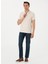 Bej Erkek Slim Fit Jakarlı Polo T-Shirt Delıne 4