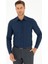 Lacivert Slim Fit Uzun Kollu Gömlek 1