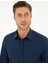 Lacivert Slim Fit Uzun Kollu Gömlek 2