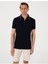 Lacivert Slim Fit Polo Yaka Tişört 1