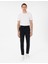 Lacivert Slim Esnek Jogger Fit Kanvas Pantolon 3