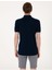 Lacivert Slim Fit Örme Dokulu Polo Yaka Tişört 5