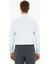 Açık Mavi Slim Fit Armürlü Uzun Kollu Gömlek 5