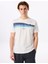 Kırık Beyaz Erkek Bisiklet Yaka Relaxed Baskılı T-Shirt Hardap 2