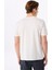Kırık Beyaz Erkek Bisiklet Yaka Relaxed Baskılı T-Shirt Hardap 4