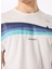 Kırık Beyaz Erkek Bisiklet Yaka Relaxed Baskılı T-Shirt Hardap 5