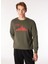 Haki Erkek Bisiklet Relaxed Baskılı Sweatshirt C4WM-SWT4237 2