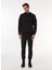 Siyah Erkek Bisiklet Relaxed Baskılı Sweatshirt M4WM-SWT-1801 2