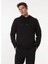 Siyah Erkek Bisiklet Relaxed Baskılı Sweatshirt M4WM-SWT-1801 3