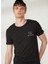 Bisiklet Yaka Siyah Erkek T-Shirt FM23S16TGBLACK 1