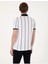 Lacivert Çizgi Detaylı Slim Fit Polo Yaka Tişört 5