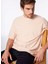 Turuncu Erkek Bisiklet Yaka Loose Fit Çizgili T-Shirt F4SM-TST 036 1
