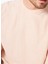 Turuncu Erkek Bisiklet Yaka Loose Fit Çizgili T-Shirt F4SM-TST 036 4