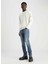 Krem Erkek Bisiklet Regular Fit Nakışlı Sweatshirt J30J323426YBI Badge Crew Neck 1