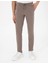 Bej Slim Fit Esnek Jogger Kanvas Pantolon 2