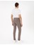Bej Slim Fit Esnek Jogger Kanvas Pantolon 4