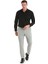 Siyah Slim Fit Düz 100% Pamuk Slim Yaka Uzun Kollu Saten Gömlek 2