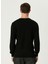 Siyah Erkek Bisiklet Slim Fit Düz Kazak 1092016 5