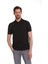 Siyah Regular Fit Düz 100% Pamuk Polo Yaka Tişört 1