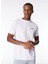 Bisiklet Yaka Beyaz Erkek T-Shirt 755020542221 1