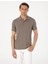 Koyu Vizon Slim Fit Polo Yaka Tişört 1