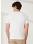 Bisiklet Yaka Beyaz Erkek T-Shirt FM23S16TGWHITE 4