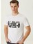 Bisiklet Yaka Beyaz Erkek T-Shirt 1090798 2