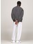 Rlx Tj Gd Varsıty Bisiklet Yaka Relaxed Siyah Erkek Baskılı Sweatshirt DM0DM19757BDS 4
