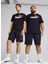68259816 Ess Shorts 10 New Navy Siyah Lastikli Bel Regular Fit Erkek Şort 5
