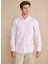 Slim Fit Düğmeli Yaka Pembe Erkek Gömlek BBSS24MSH006 2