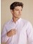 Slim Fit Düğmeli Yaka Pembe Erkek Gömlek BBSS24MSH006 4