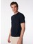 Bisiklet Yaka Lacivert Erkek T-Shirt 1091368 1