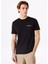 Siyah Erkek Bisiklet Yaka T-Shirt D4SM-TST3294 3