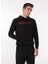 Siyah Erkek Kapüşon Relaxed Baskılı Sweatshirt M4WM-SWT-1980 3