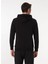 Siyah Erkek Kapüşon Relaxed Baskılı Sweatshirt M4WM-SWT-1980 5