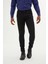 Siyah Slim Fit Düz Pamuklu 5 Cep Kot Pantolon 4