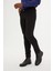 Siyah Slim Fit Düz Pamuklu 5 Cep Kot Pantolon 5